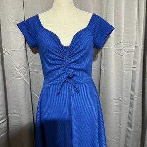 Large Rolla Coster royal blue dress.
